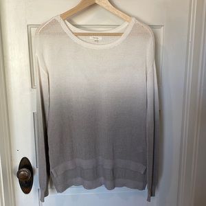 Oversized Cotton Ombré Beach Mesh long sleeve oversize top size S